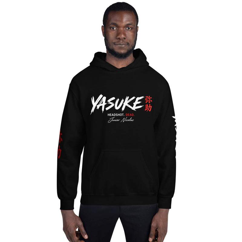 Junior Nicolas Unisex Hoodie- Back print in White